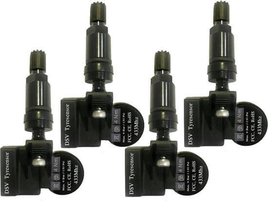 Pack 4x Capteur TPMS 433Mhz+315Mhz NOIR