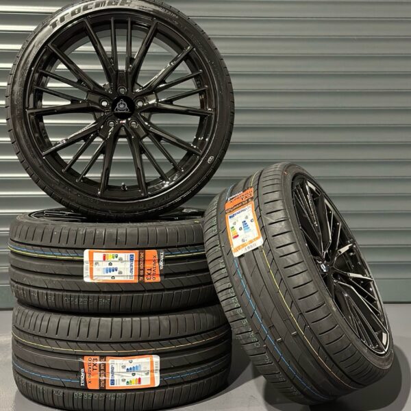 PACK ÉTÉ 4 Jantes + Pneus Style BMW 552M en 20 '' 5x112 BLACK - ' SERIE 5 G30/31 '
