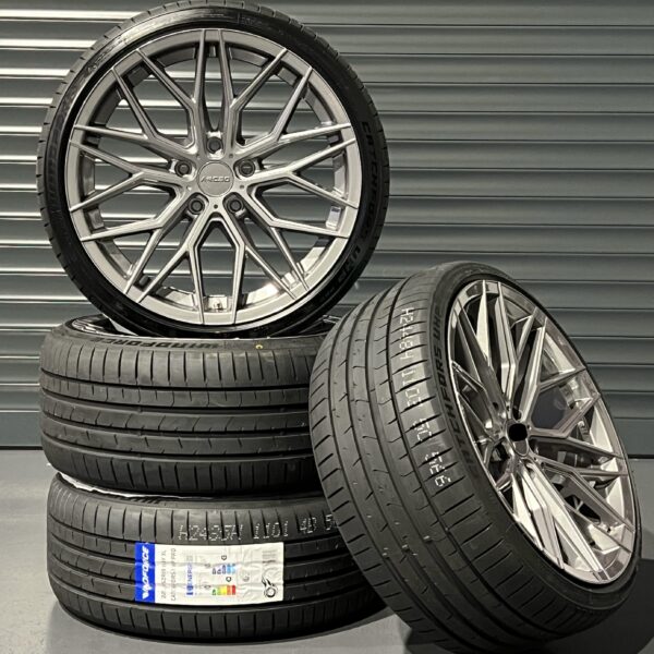 PACK ÉTÉ 4 Jantes + Pneus Arceo Valencia en 19 '' 5x120 Graphite Brillant - ' SERIE 3 E46 E90/91/92/93 '