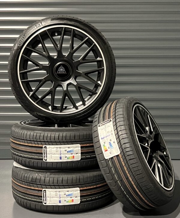 PACK ÉTÉ 4 Jantes + Pneus avec valve TPMS Style Mercedes 63AMG 19 '' 5x112 - W117/118 W176/177